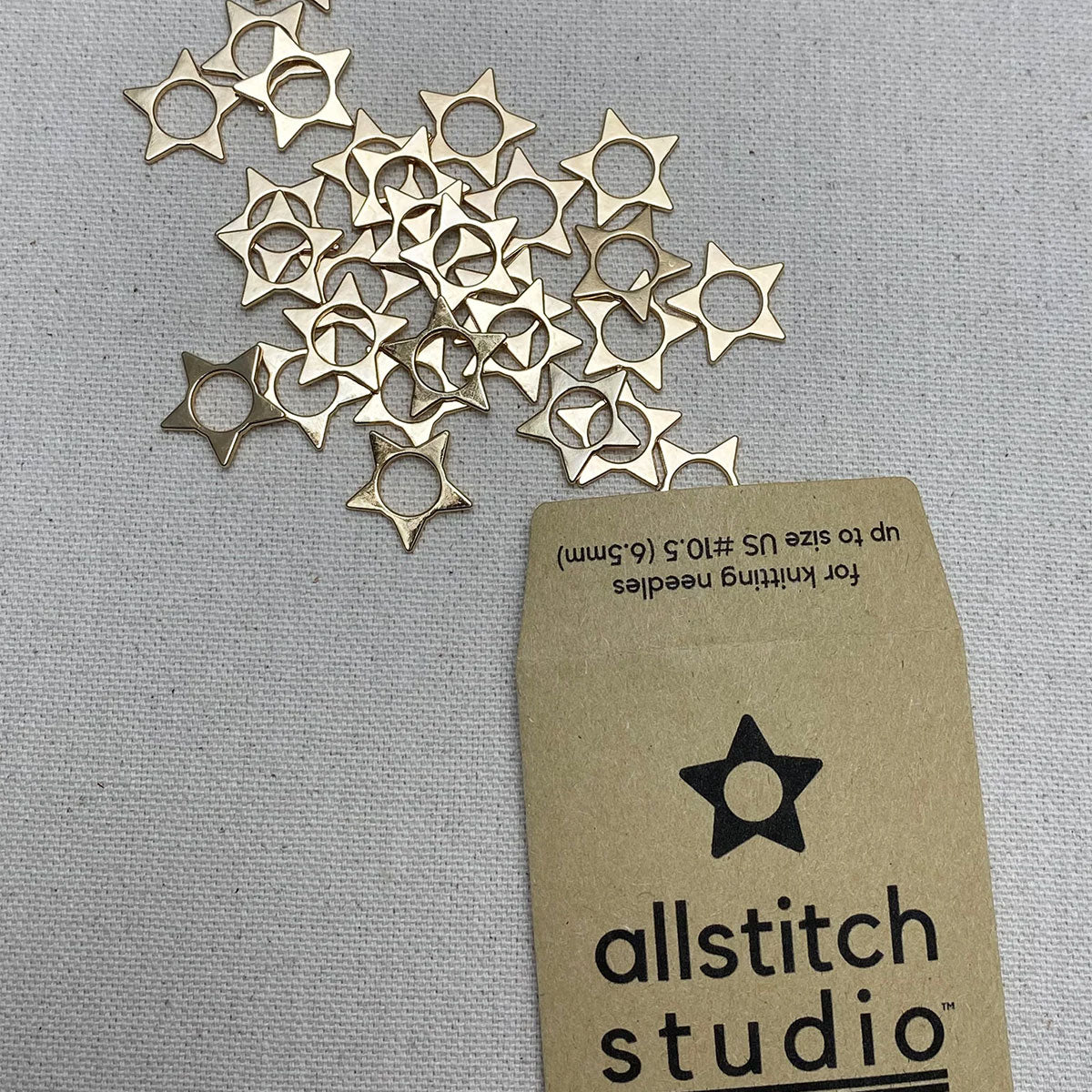 Allstitch Studio Seamless Stitch Markers - Gold Stars - Extra Image