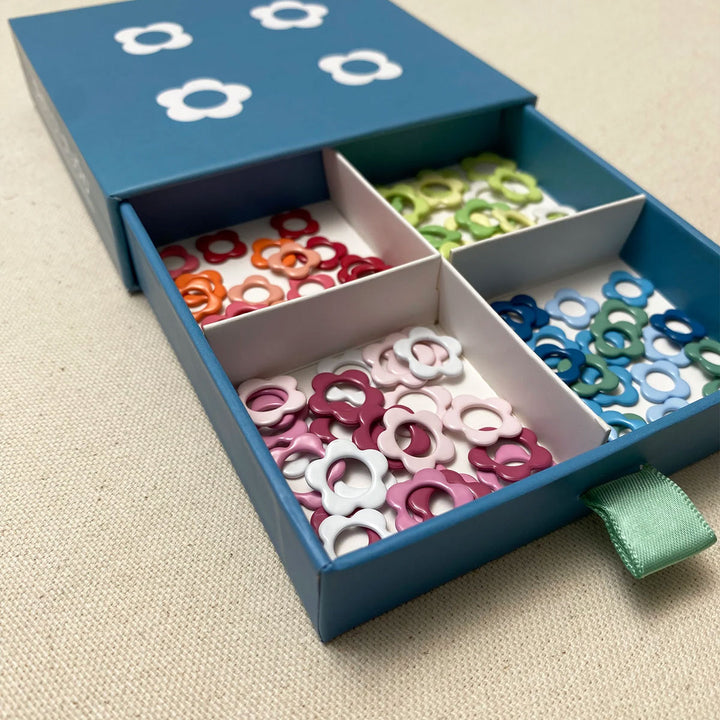 Allstitch Studio Seamless Stitch Markers - Flower Stitch Marker Sampler Box Set - Extra Image