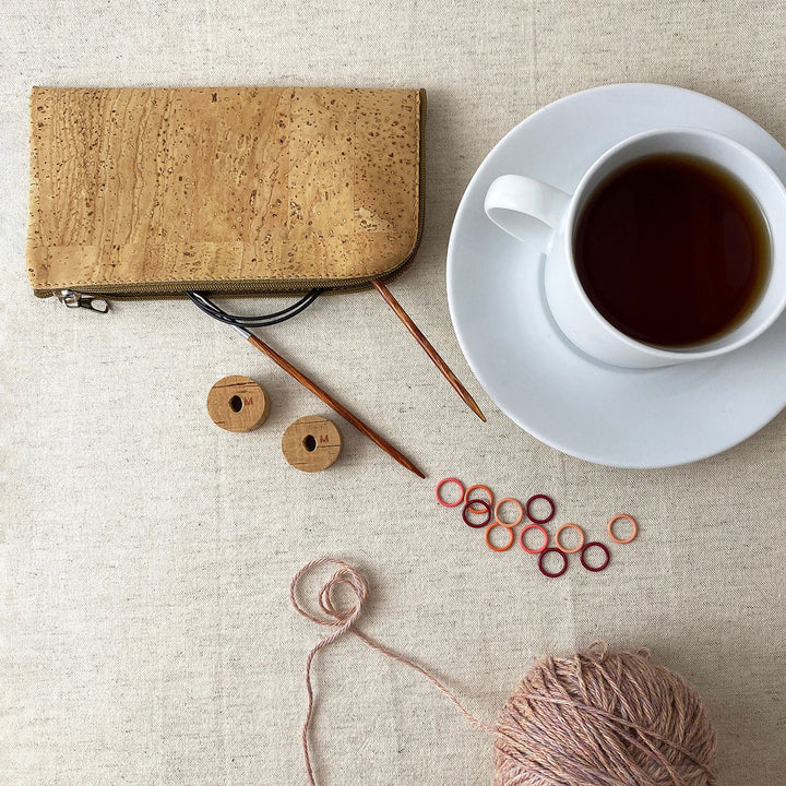 Allstitch Studio Cork Notions Case - Deep Blue - Extra Image