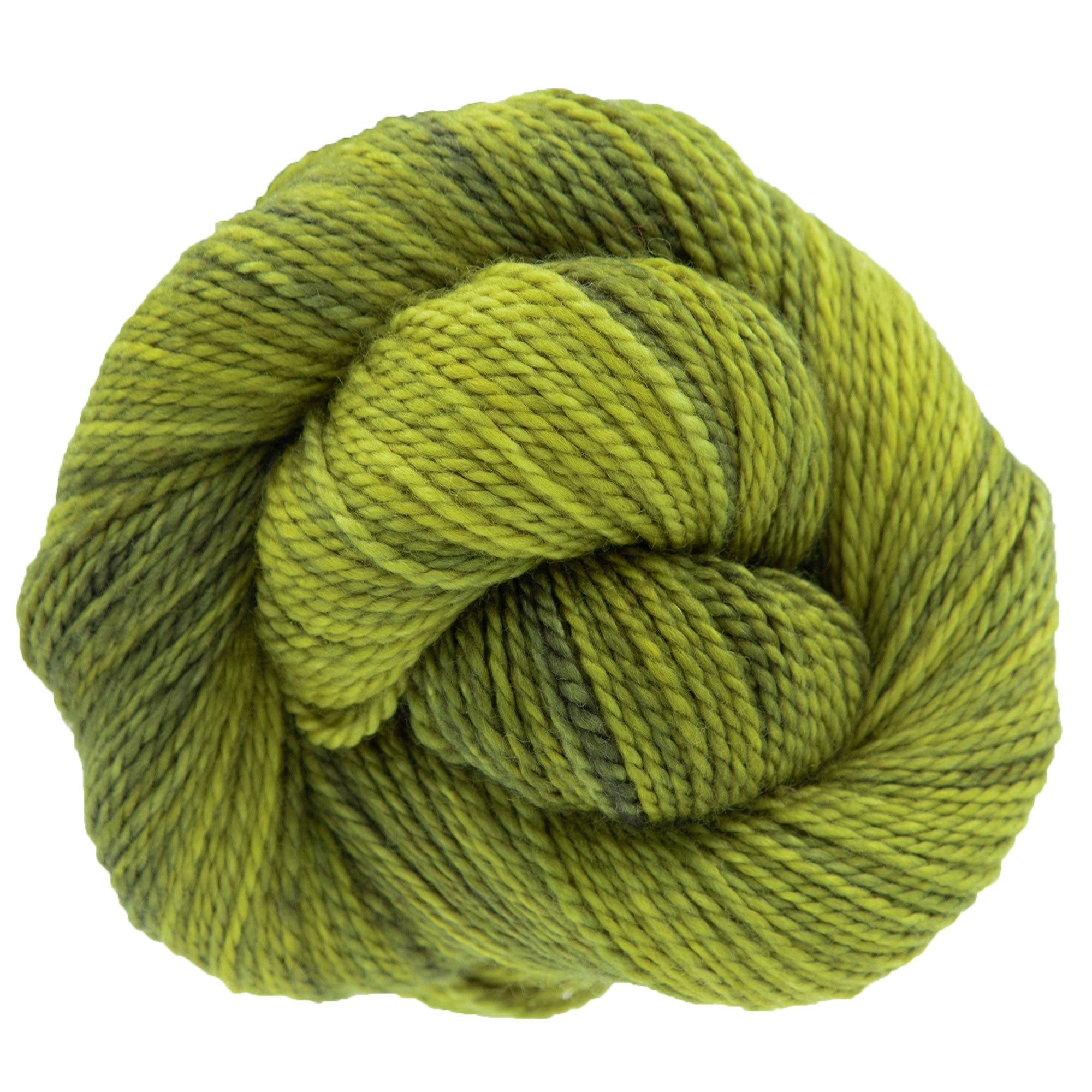Dream in Color Field Collection: Lamb & Goat Yarn - Scorched Lime - Zoom Image