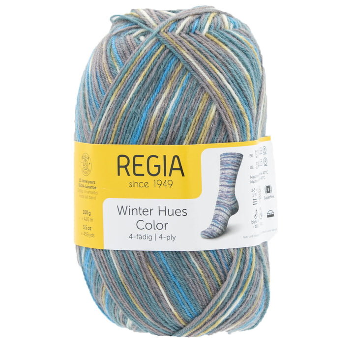 REGIA 4-Ply Color Yarn - 3777 - Frosty (Winter Hues) - Extra Image