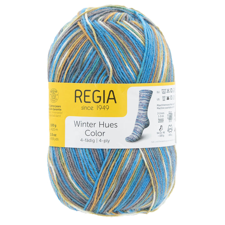REGIA 4-Ply Color Yarn - 3779 - Northern Lights (Winter Hues) - Extra Image