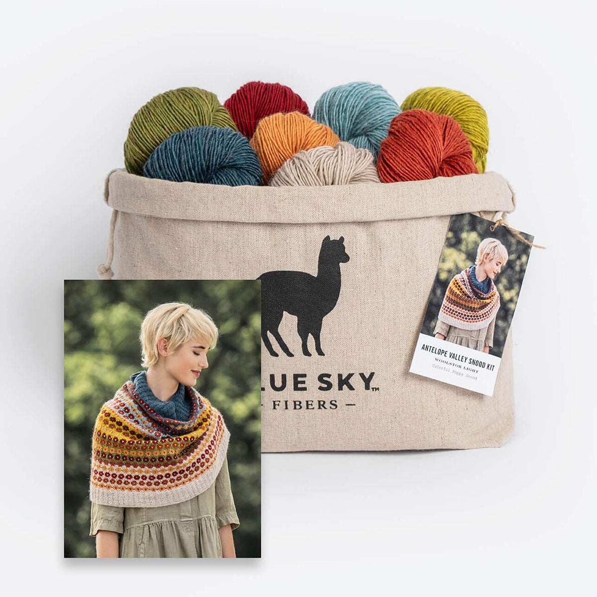 Blue Sky Fibers Kits - Antelope Valley Snood Kit - Extra Image