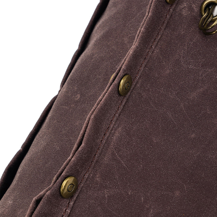 della Q Maker's Canvas Rucksack - Cocoa - Extra Image