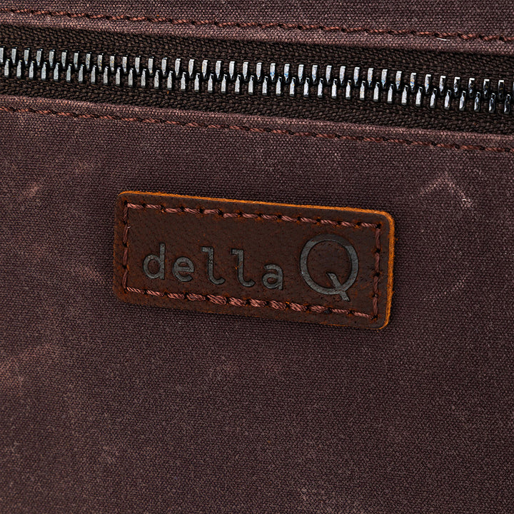 della Q Maker's Canvas Rucksack - Cocoa - Extra Image