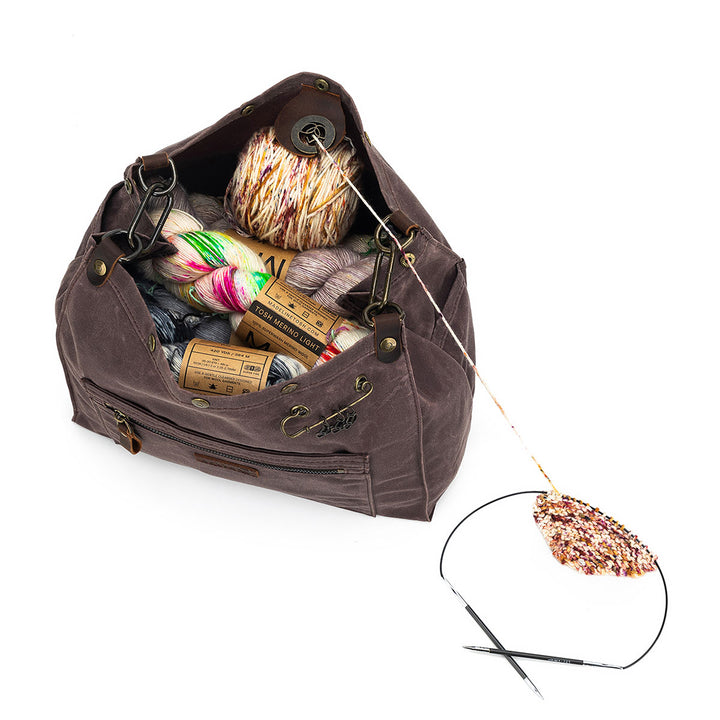della Q Maker's Canvas Rucksack - Cocoa - Extra Image