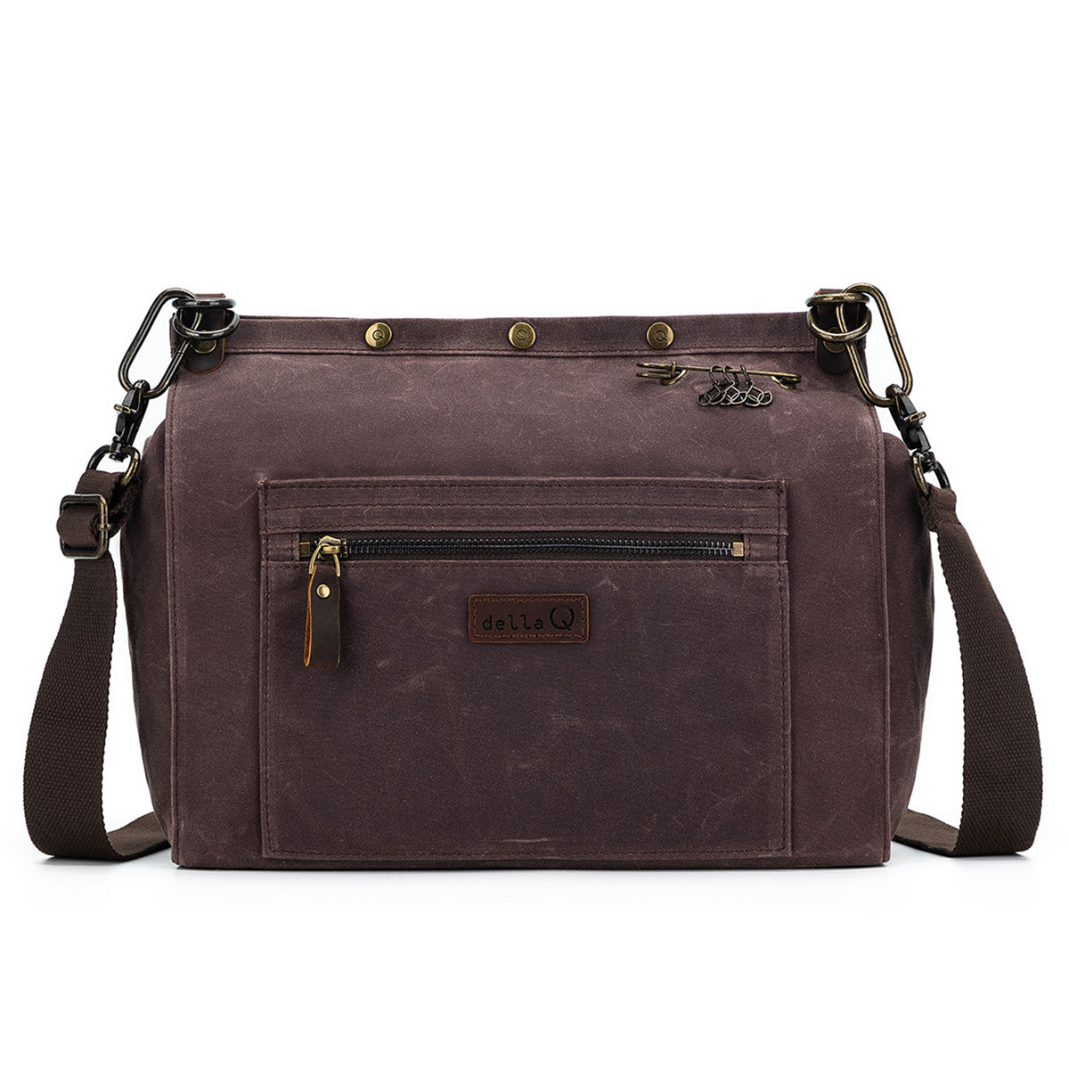 della Q Maker's Canvas Rucksack - Cocoa - Extra Image