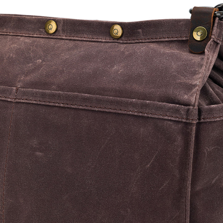 della Q Maker's Canvas Rucksack - Cocoa - Extra Image