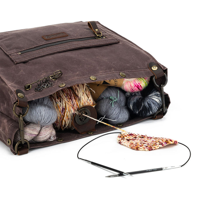 della Q Maker's Canvas Rucksack - Cocoa - Extra Image