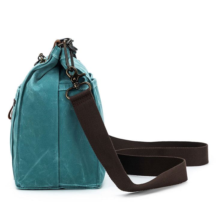 della Q Maker's Canvas Rucksack - Teal - Extra Image