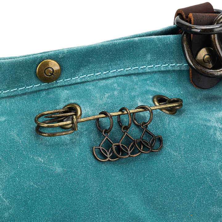 della Q Maker's Canvas Rucksack - Teal - Extra Image