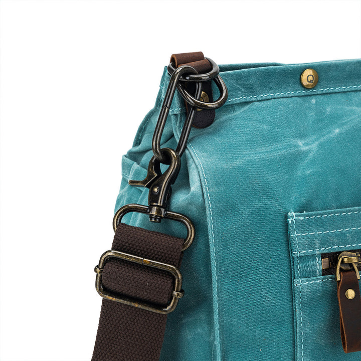 della Q Maker's Canvas Rucksack - Teal - Extra Image
