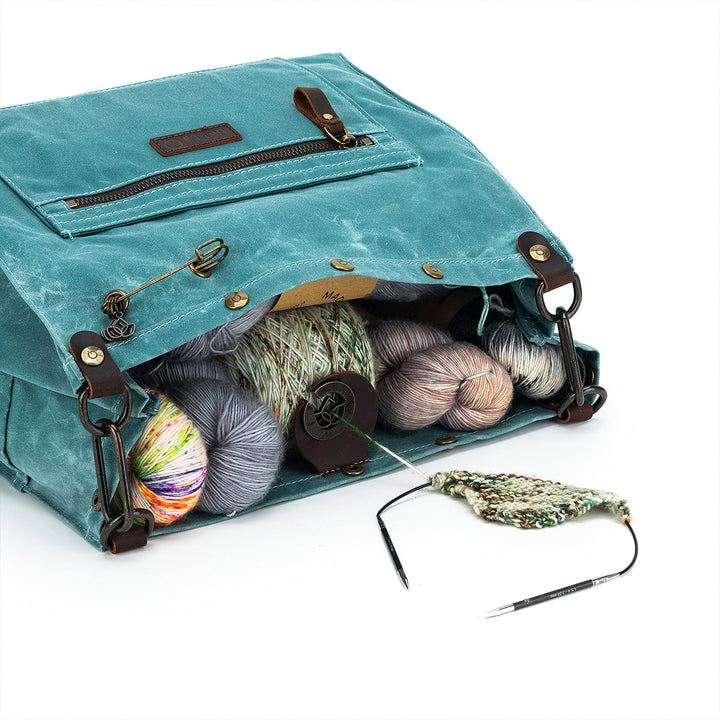 della Q Maker's Canvas Rucksack - Teal - Extra Image