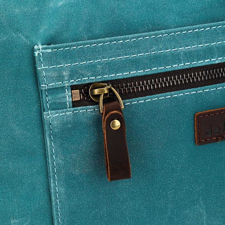 della Q Maker's Canvas Rucksack - Teal - Extra Image