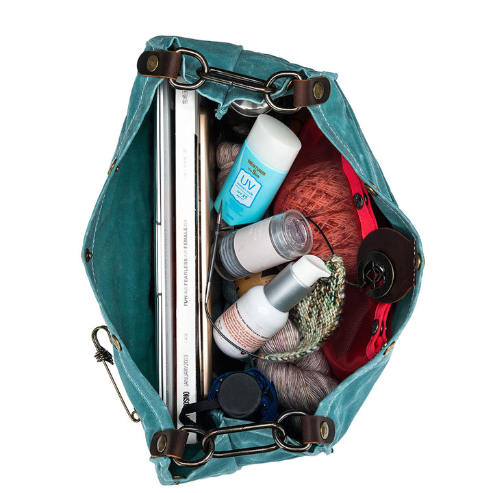 della Q Maker's Canvas Rucksack - Teal - Extra Image