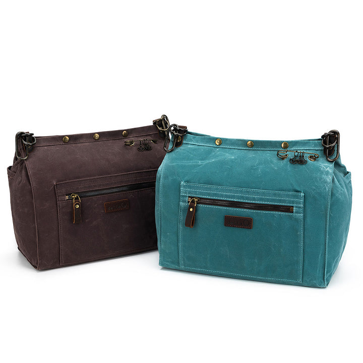della Q Maker's Canvas Rucksack - Teal - Extra Image