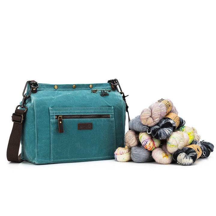 della Q Maker's Canvas Rucksack - Teal - Extra Image