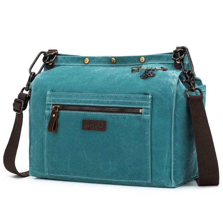 della Q Maker's Canvas Rucksack - Teal - Extra Image