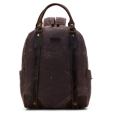 della Q Maker's Canvas Backpack - Cocoa - Zoom Image