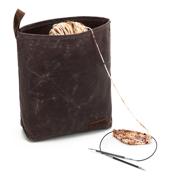 della Q Maker's Canvas Knit Sacks (Set of 2) - Cocoa - Extra Image