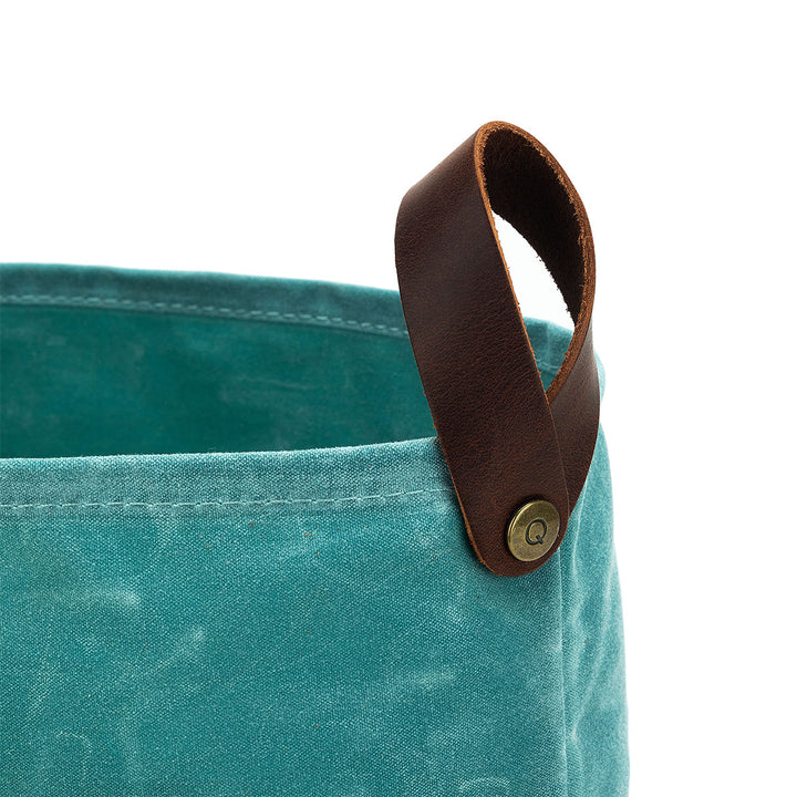 della Q Maker's Canvas Knit Sacks (Set of 2) - Teal - Extra Image