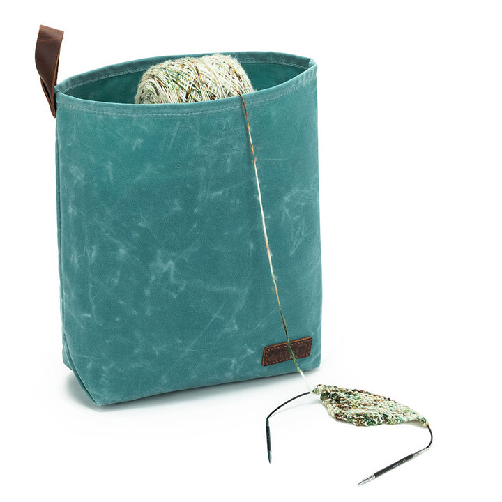 della Q Maker's Canvas Knit Sacks (Set of 2) - Teal - Extra Image