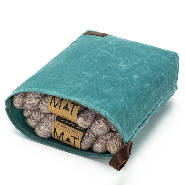 della Q Maker's Canvas Knit Sacks (Set of 2) - Teal - Extra Image