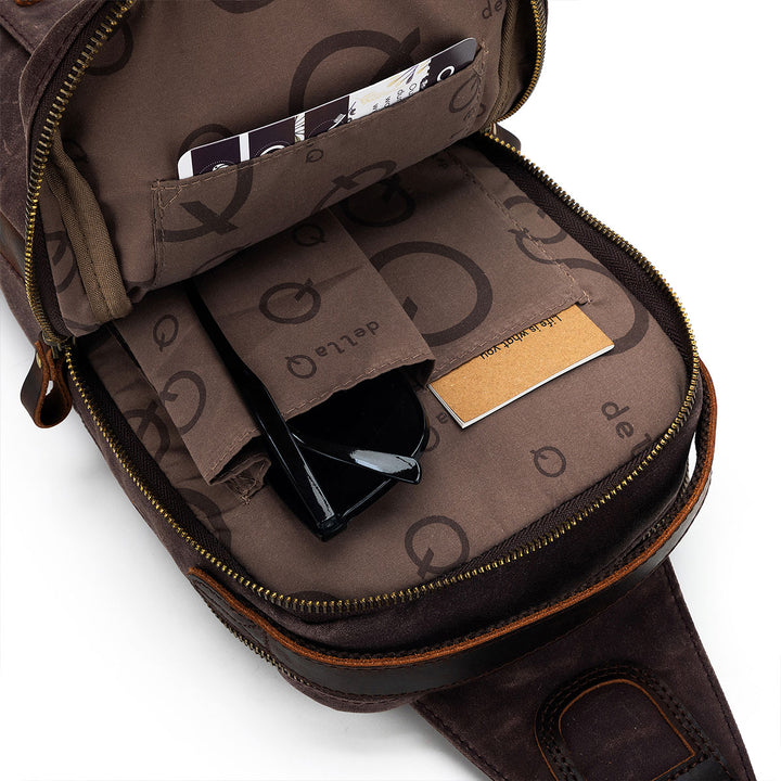 della Q Maker's Mini Messenger - Cocoa - Extra Image