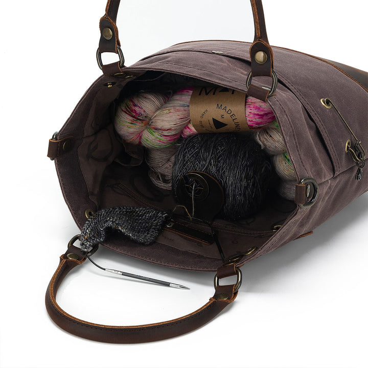 della Q Maker's Canvas Tote - Cocoa - Extra Image