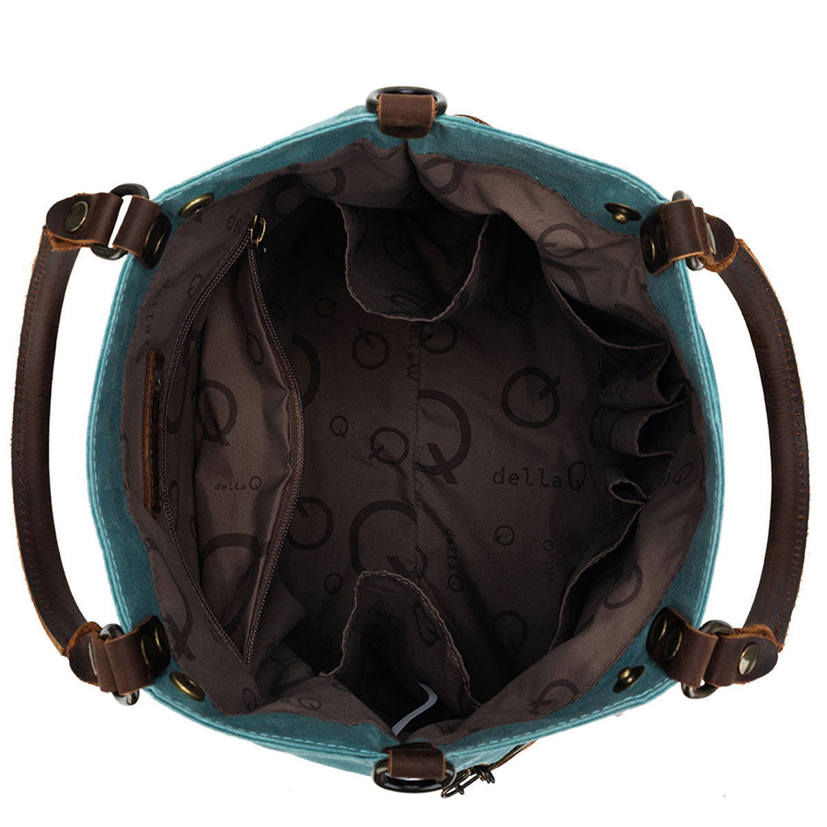 della Q Maker's Canvas Tote - Teal - Extra Image