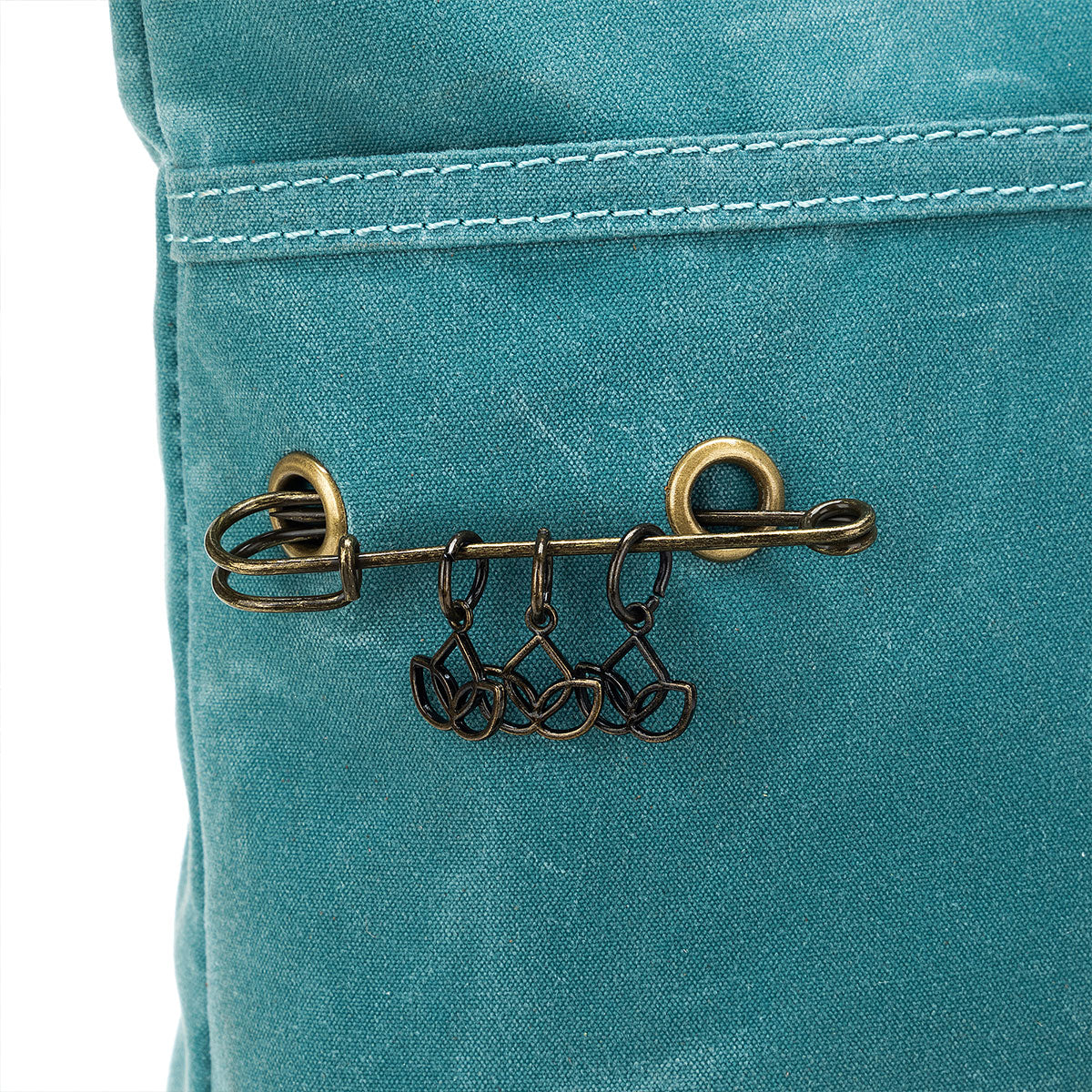 della Q Maker's Canvas Tote - Teal - Extra Image