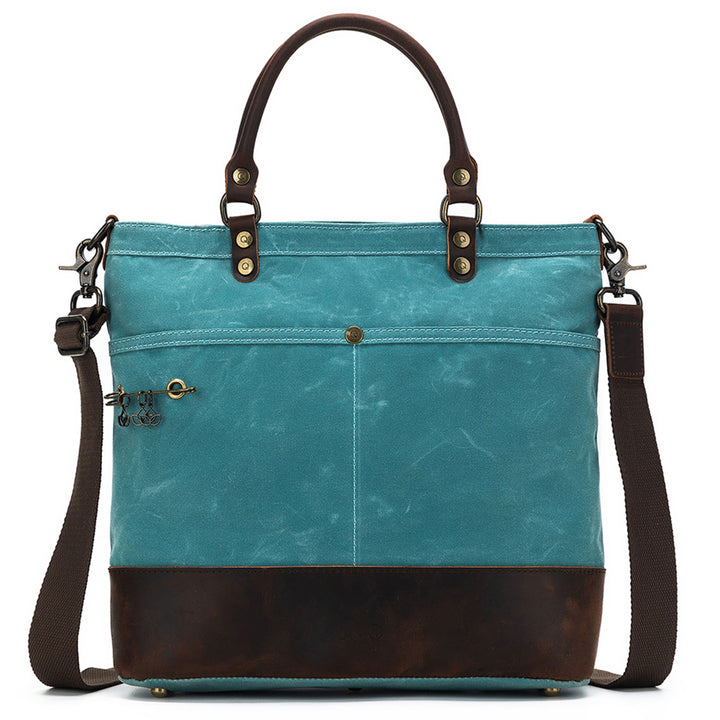 della Q Maker's Canvas Tote - Teal - Zoom Image