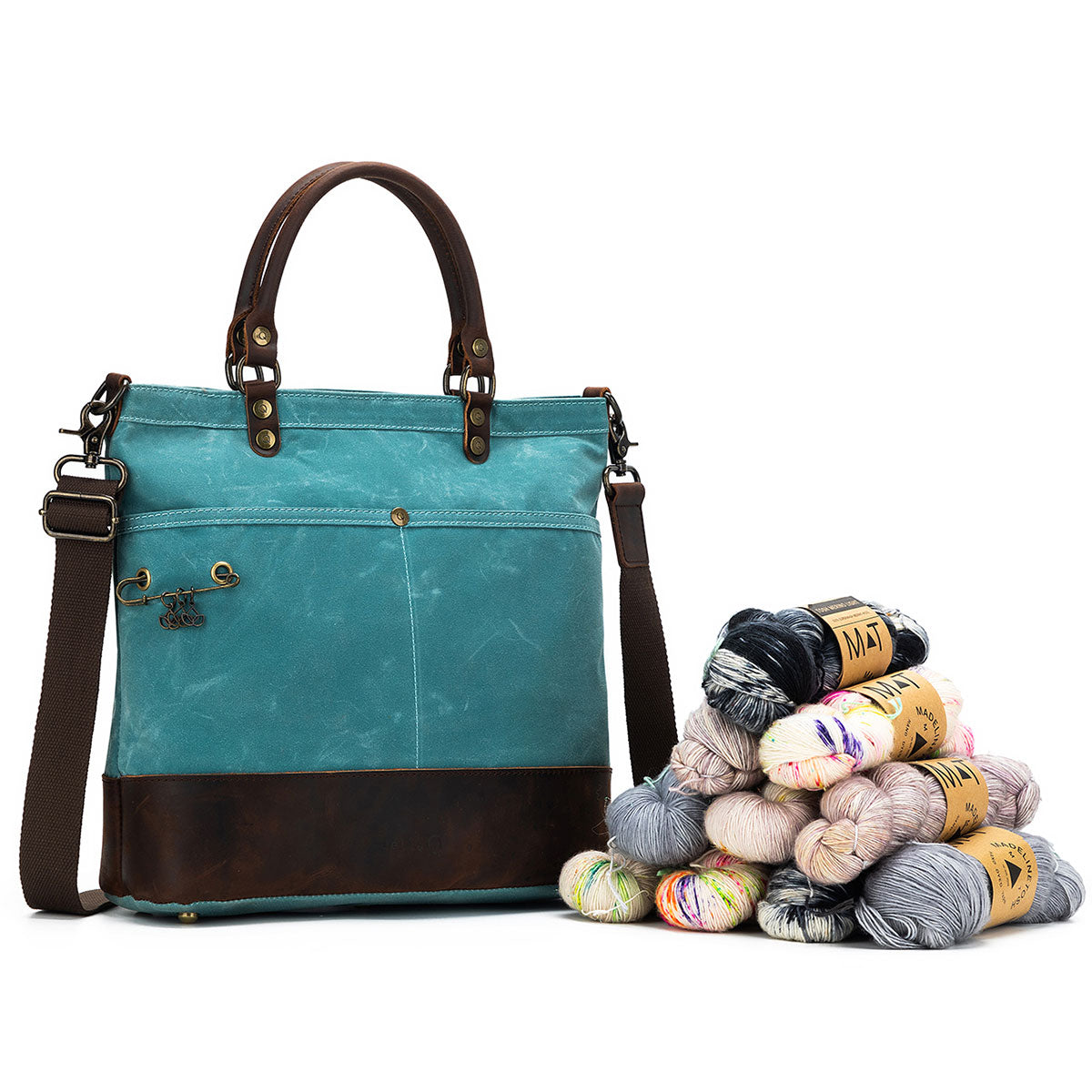 della Q Maker's Canvas Tote - Teal - Extra Image