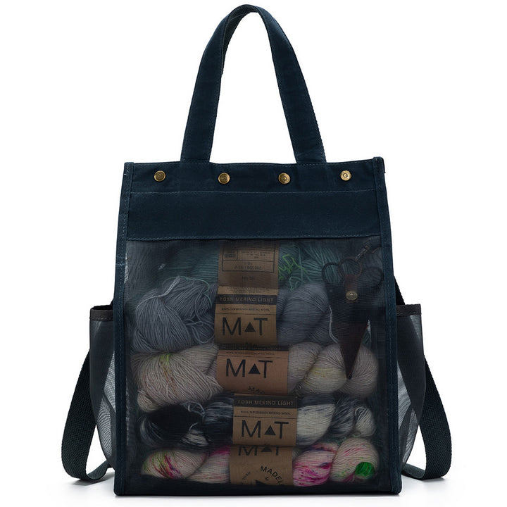 della Q Maker's Tall Mesh Tote - Blue - Extra Image