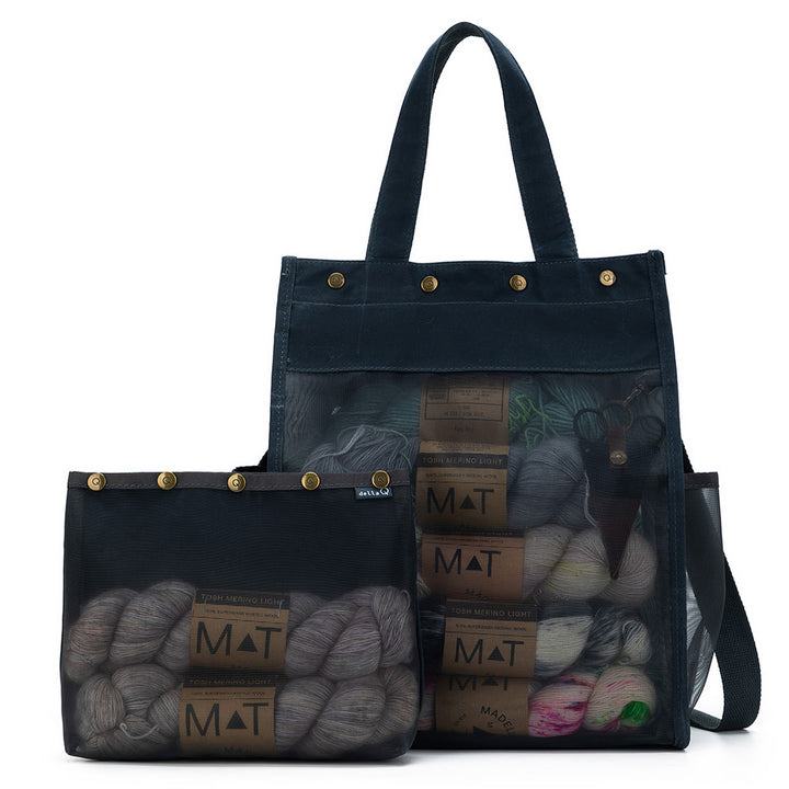 della Q Maker's Tall Mesh Tote - Blue - Extra Image