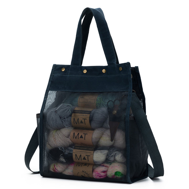 della Q Maker's Tall Mesh Tote - Blue - Extra Image