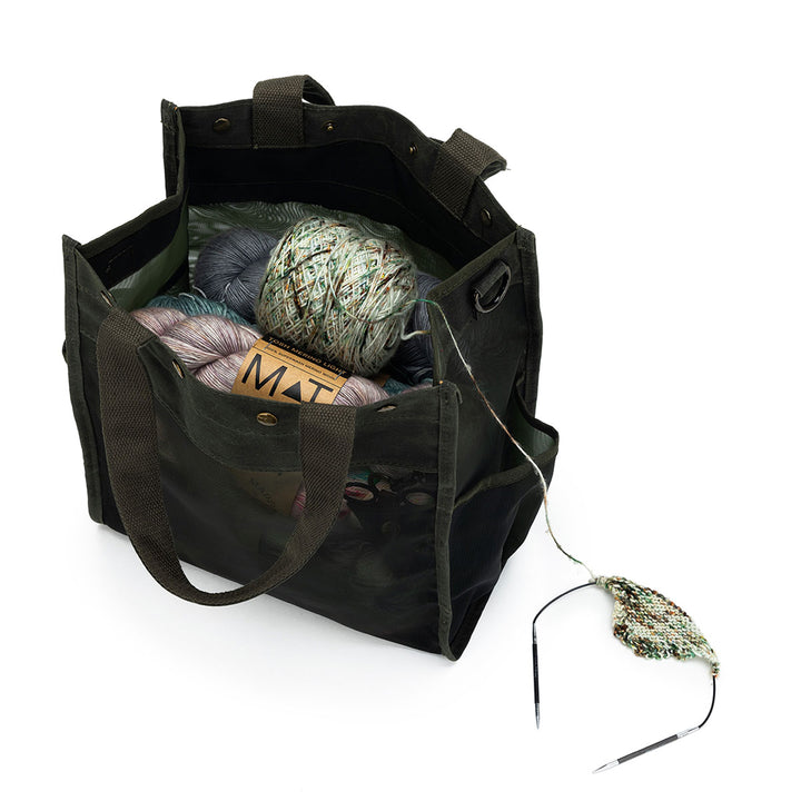 della Q Maker's Tall Mesh Tote - Olive - Extra Image