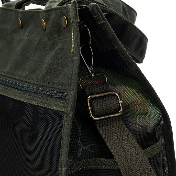 della Q Maker's Tall Mesh Tote - Olive - Extra Image
