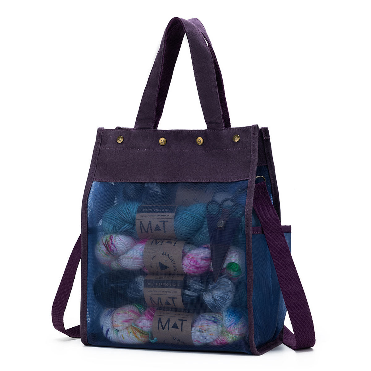 della Q Maker's Tall Mesh Tote - Purple - Extra Image