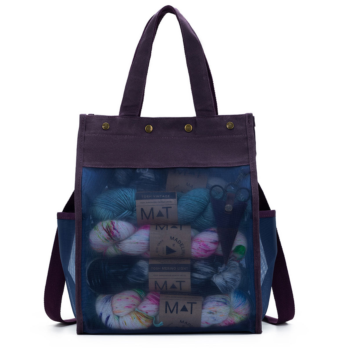 della Q Maker's Tall Mesh Tote - Purple - Extra Image