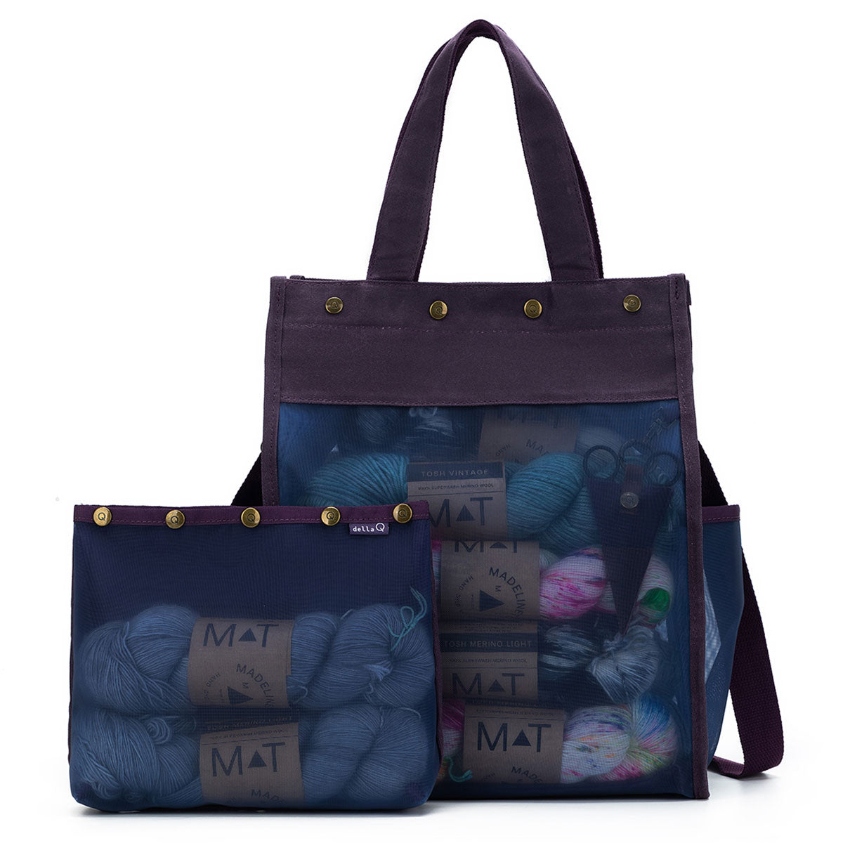 della Q Maker's Tall Mesh Tote - Purple - Extra Image