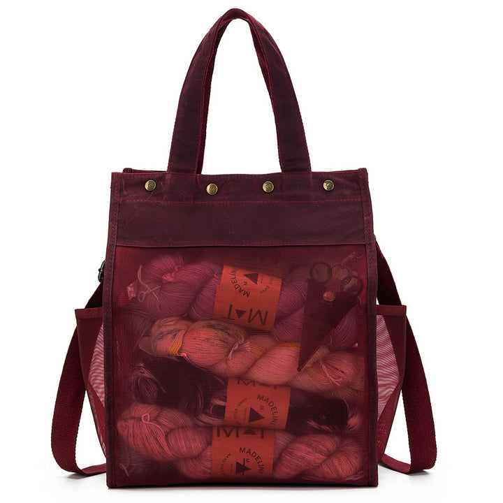 della Q Maker's Tall Mesh Tote - Red - Extra Image