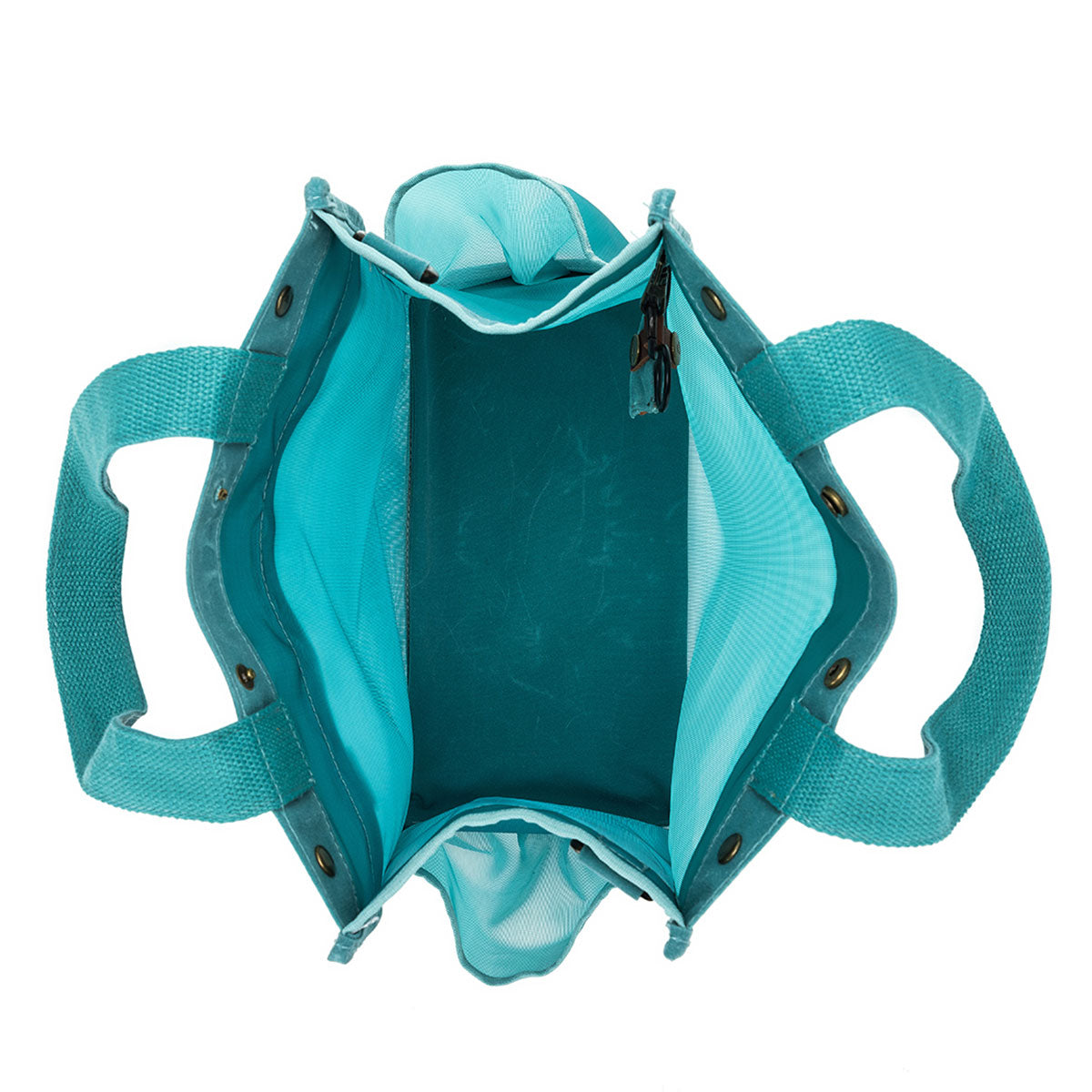 della Q Maker's Tall Mesh Tote - Teal - Extra Image