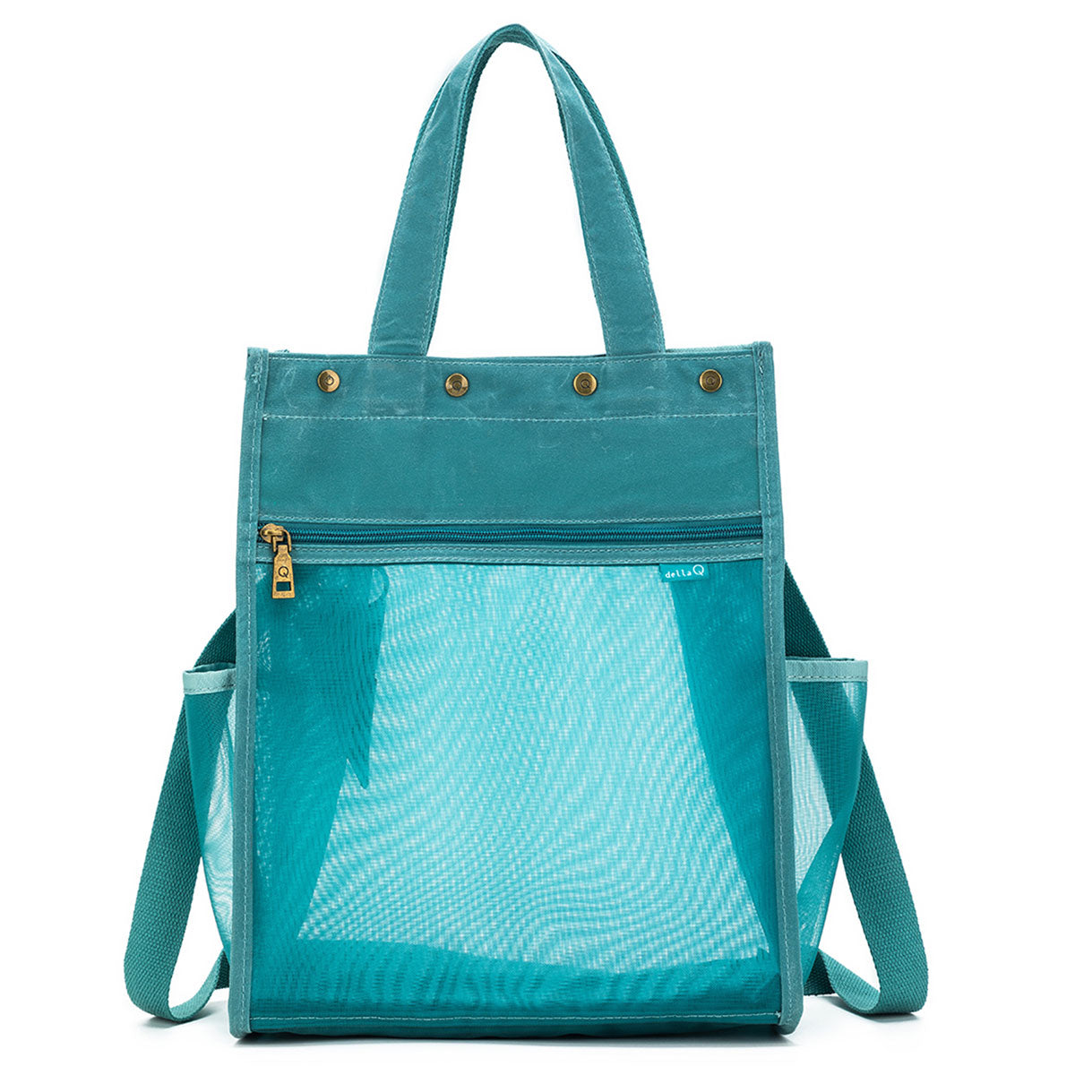 della Q Maker's Tall Mesh Tote - Teal - Extra Image