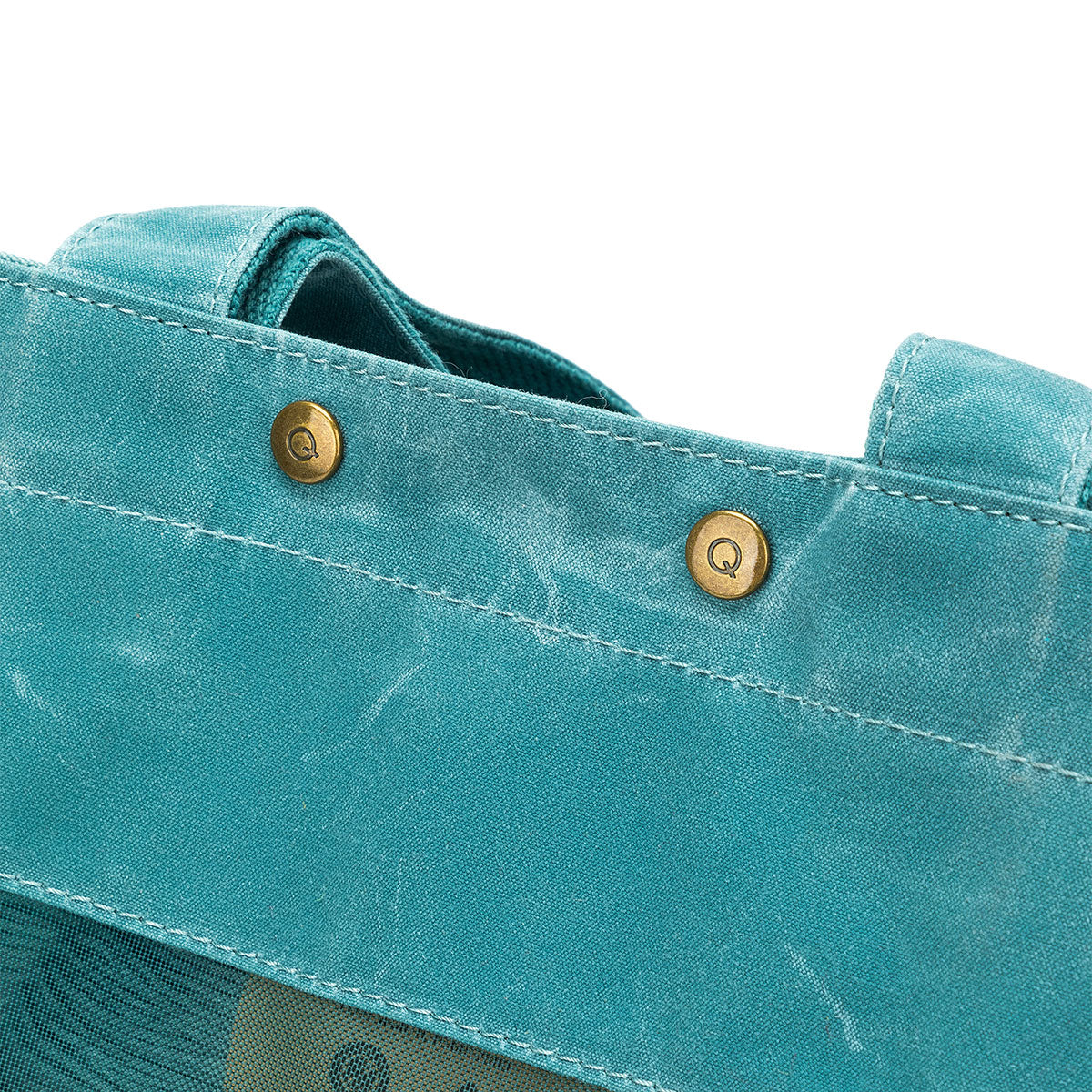 della Q Maker's Tall Mesh Tote - Teal - Extra Image