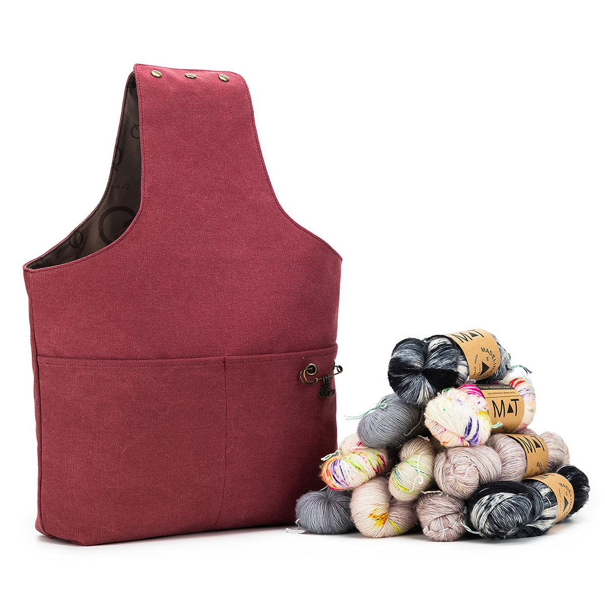 della Q Nora Bucket Bag - Maroon (Pre-Order) - Extra Image