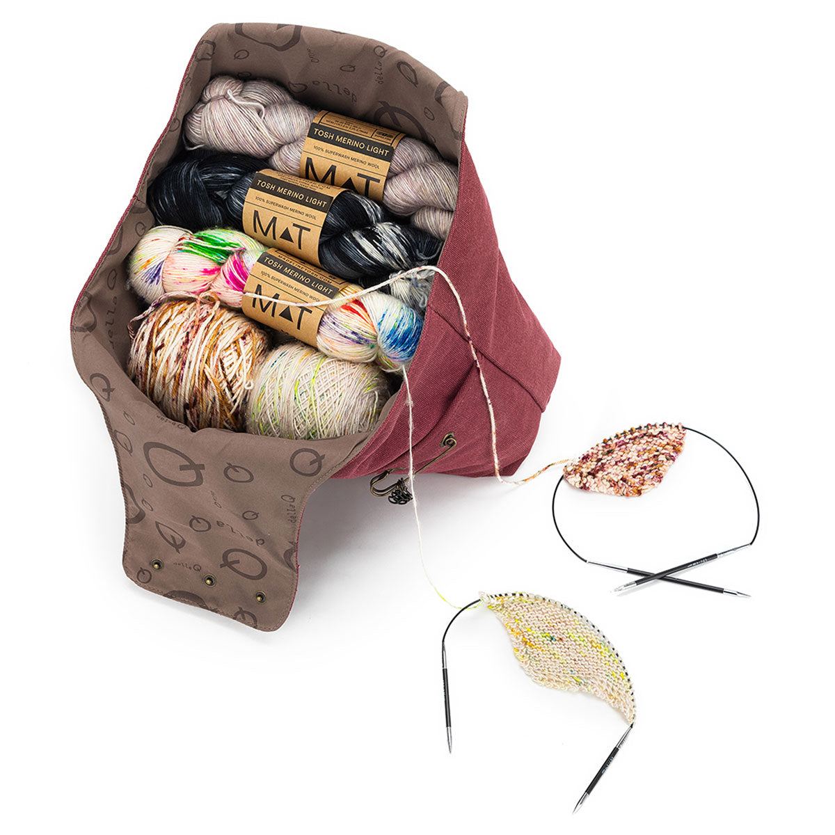 della Q Nora Bucket Bag - Maroon (Pre-Order) - Extra Image