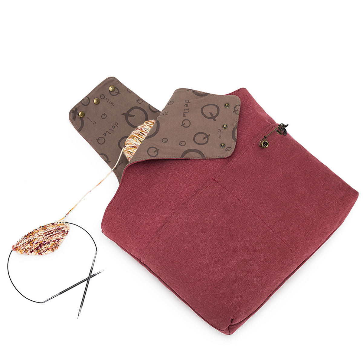 della Q Nora Bucket Bag - Maroon (Pre-Order) - Extra Image