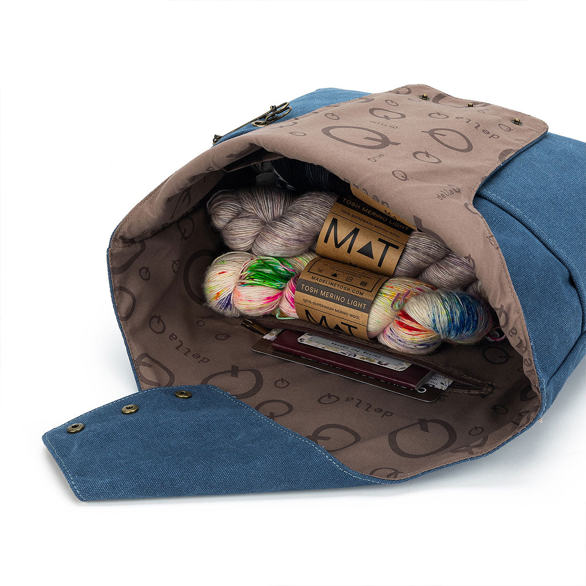 della Q Nora Bucket Bag - Indigo (Pre-Order) - Extra Image