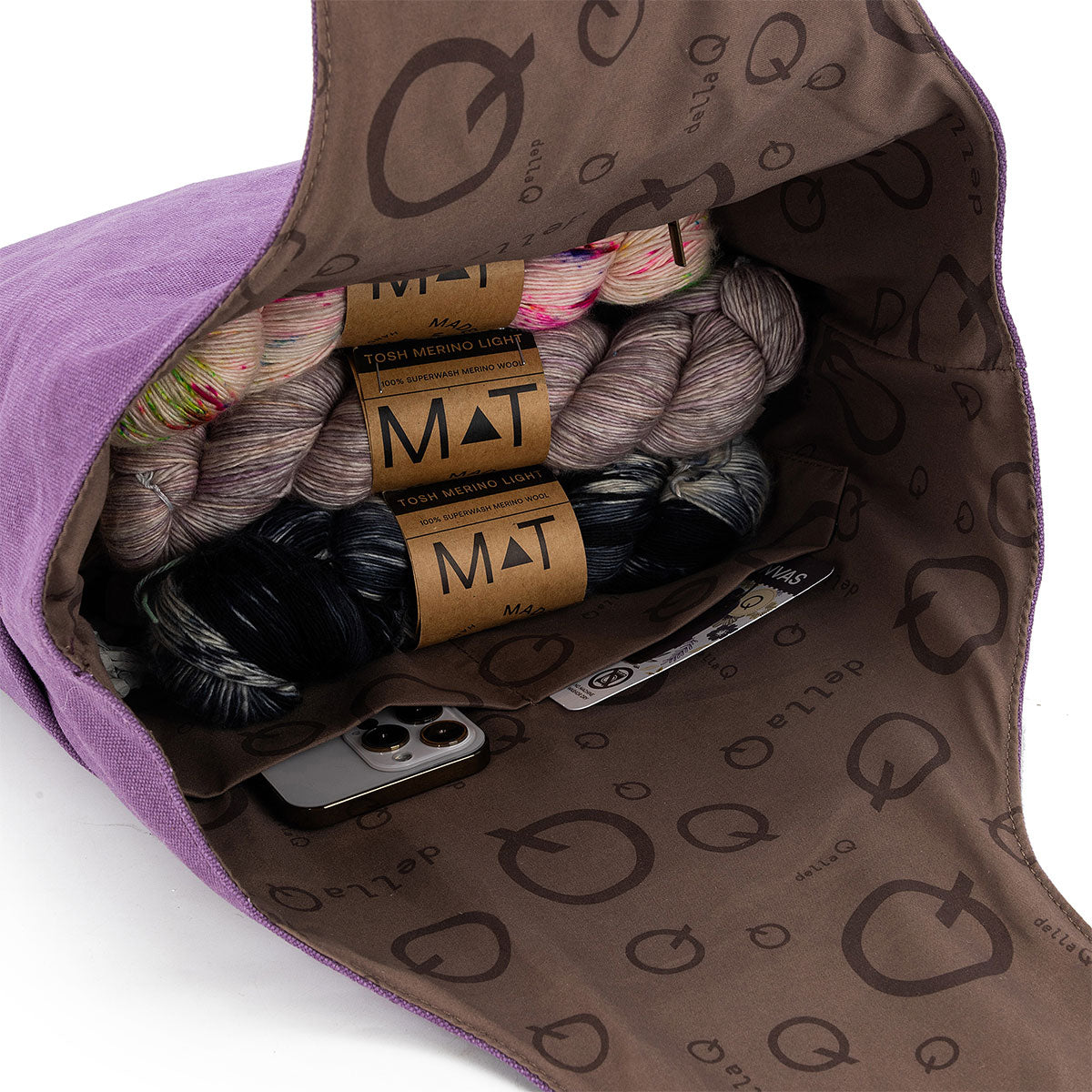 della Q Nora Bucket Bag - Plum (Pre-Order) - Extra Image